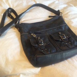 Stone Mountain blue leather purse